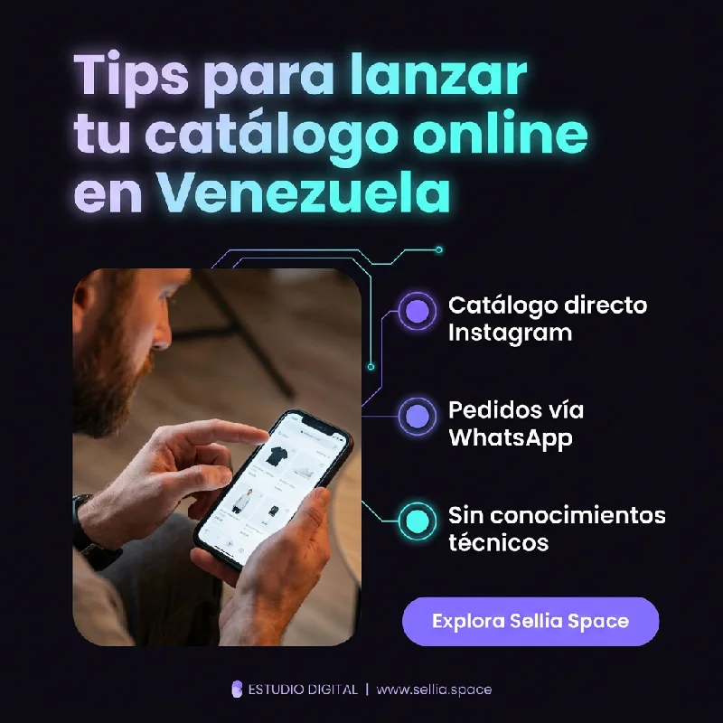 Tips para lanzar tu catálogo online en Venezuela: catálogo directo Instagram, pedidos vía WhatsApp, sin conocimientos técnicos